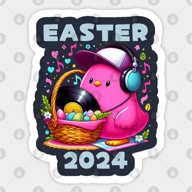 easter peeps vinyl Sticker by BukovskyART